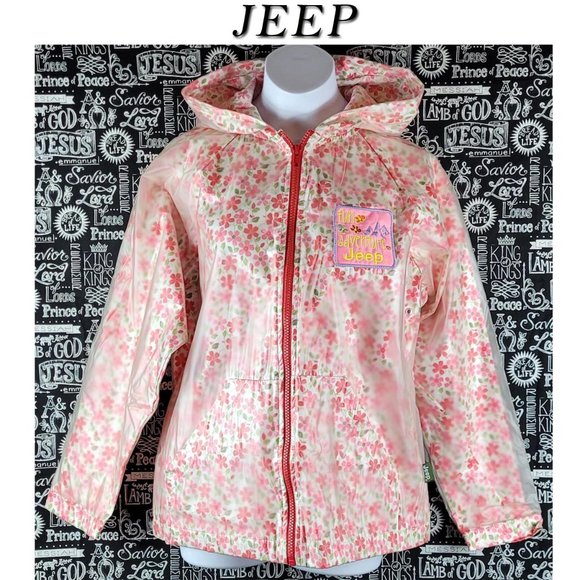 Jeep Floral Rain Coat Size Large